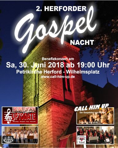 Call-Him-Up Herforder Gospelnacht Plakat